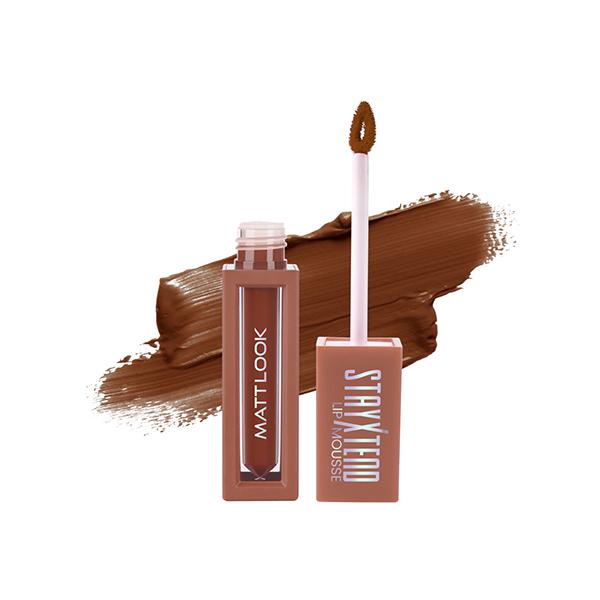 Matt Look Stayxtend Lip Mousse Enriched With Vitamin E & Non Sticky, Espresso Shot-24 4 ml - Liquid Lipsticks