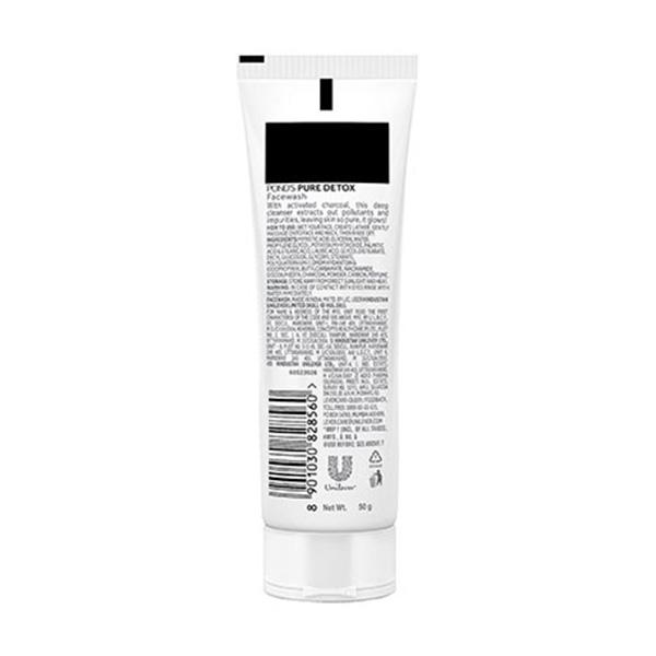 Pond'S Pure Detox Pollution Clear Face Wash with Activated Charcoal 50 gm - Face Washes