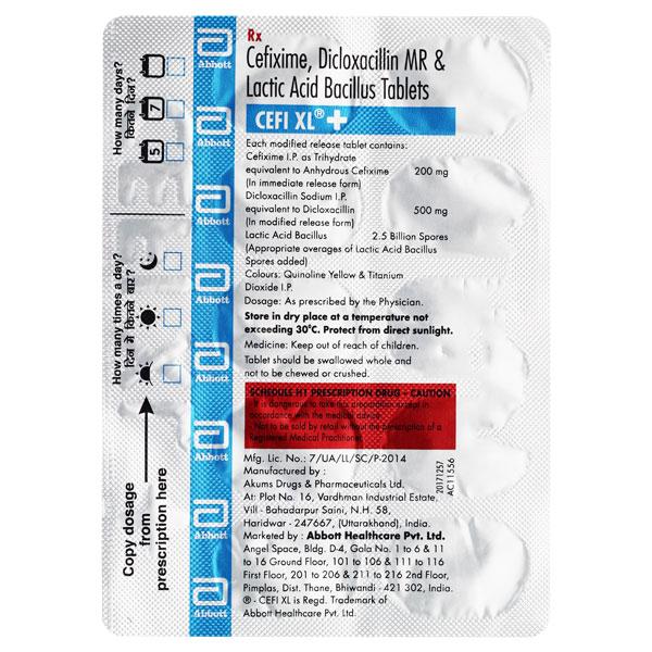 Netmeds | CEFI XL + Tablet 10's