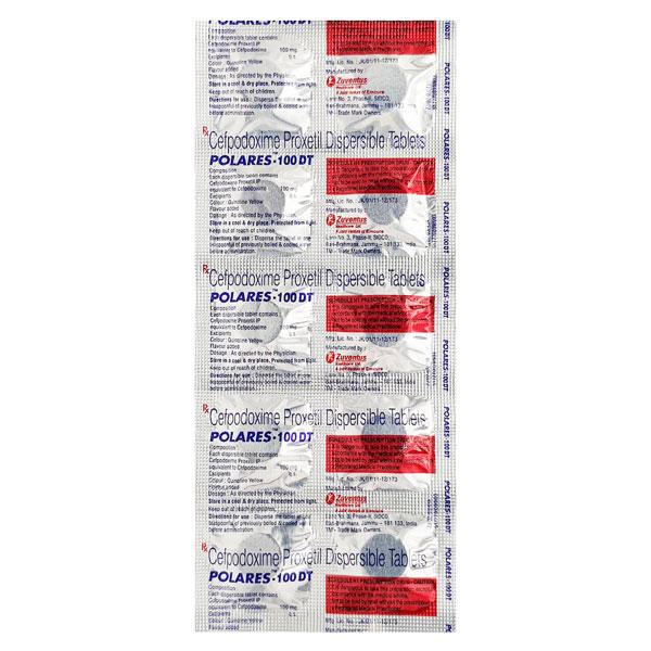 Polares DT 100mg Tablet 10'S - Bacterial Infections-Cep
