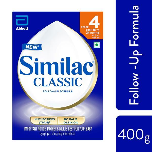 Similac Classic Follow-Up Formula Stage 4 Powder (18 to 24 months) Refill Pack 400 g - Baby And Infant Supplements