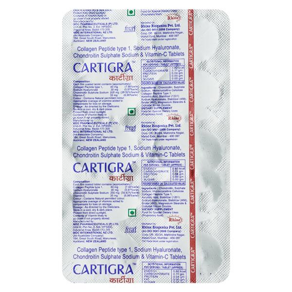 CARTIGRA Tablet 10's - Supplements-Vam