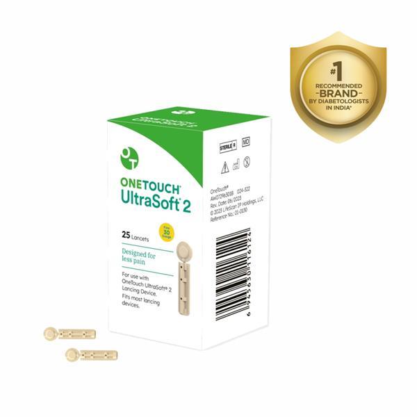Netmeds | Onetouch Ultra Soft 2 Lancets 25's