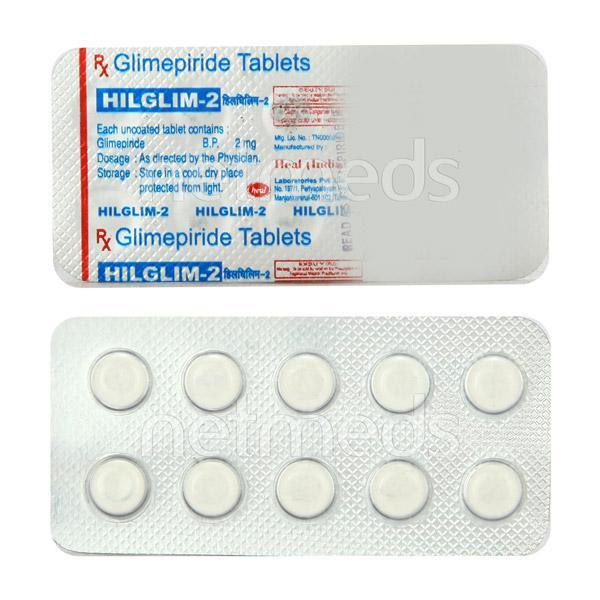 Hilglim 2mg Tablet 10'S - Diabetes-Ant