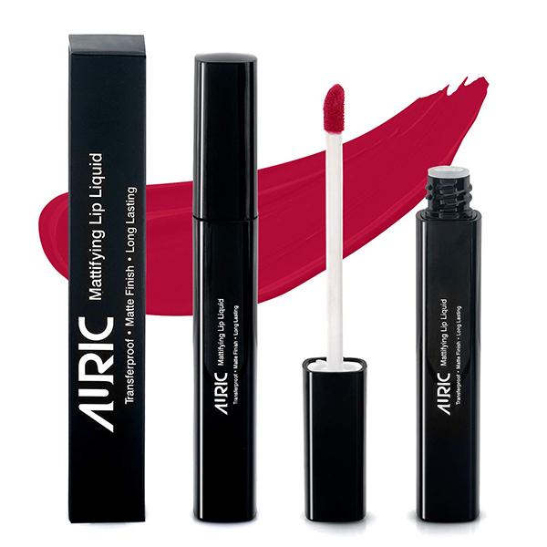 Netmeds | Auric Mattifying Lip Liquid Bloody Mary 3306 4 ml