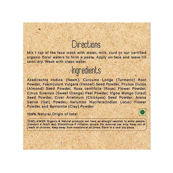 HM Herbal Me Almoneem Natural face Mask Detoxifies and soothes 75gm - Masks & Peels