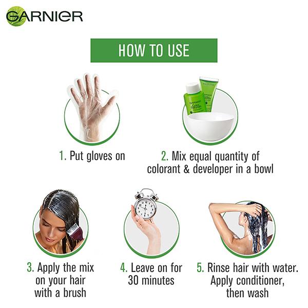 Garnier Color Naturals Creme Riche - 1 Natural Black (35 ml + 30 gm) - Crème
