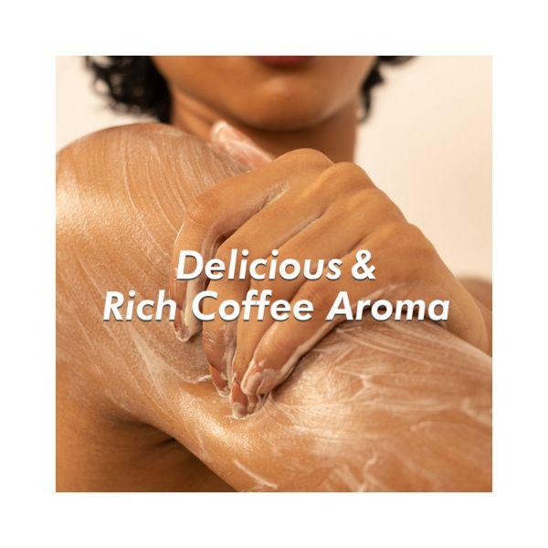 mCaffeine Whipped Cream Coffee Body Wash With Shea Butter Moisturizing & Cleansing Shower 100 gm - Shower Gels & Body Wash
