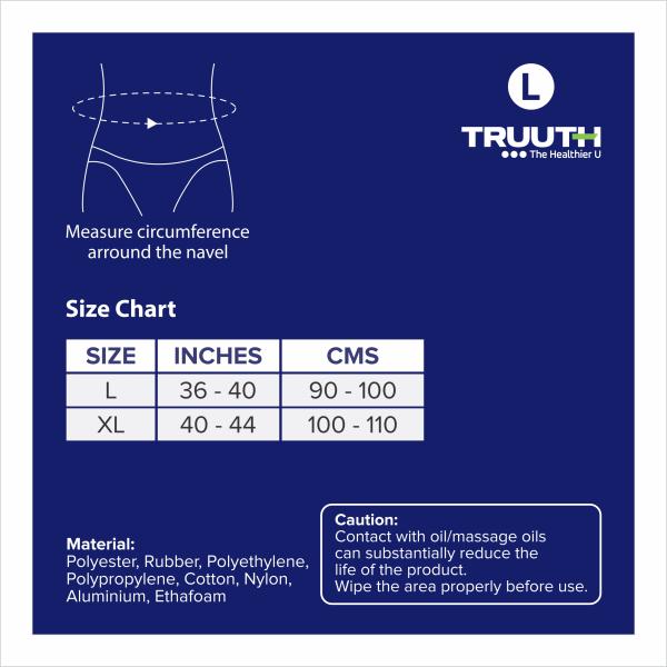 Truuth Contoured Lumbar Sacral Support (L) - Back/Abdomen Supports