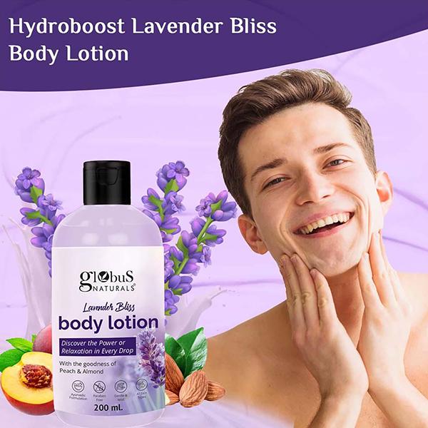 Globus Naturals Lavender Bliss Body Lotion, 200ml each 3's - Creams, Lotions & Oils