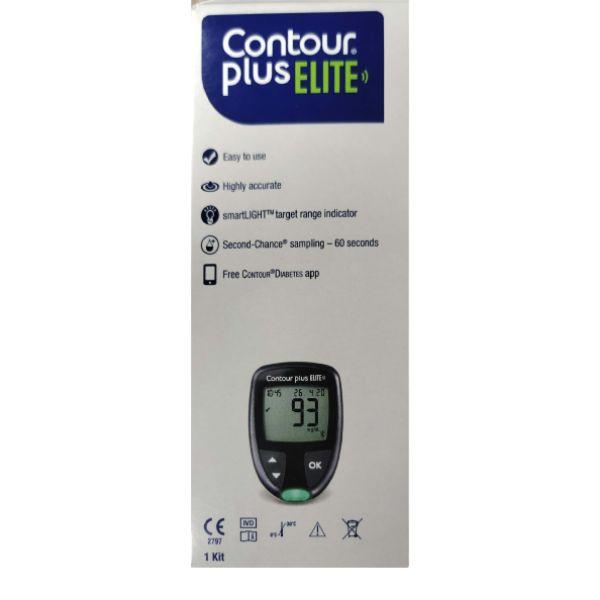 Contour Plus Elite Blood Glucose Monitor with Free Strips 20's - Blood Glucose Monitors/Strips