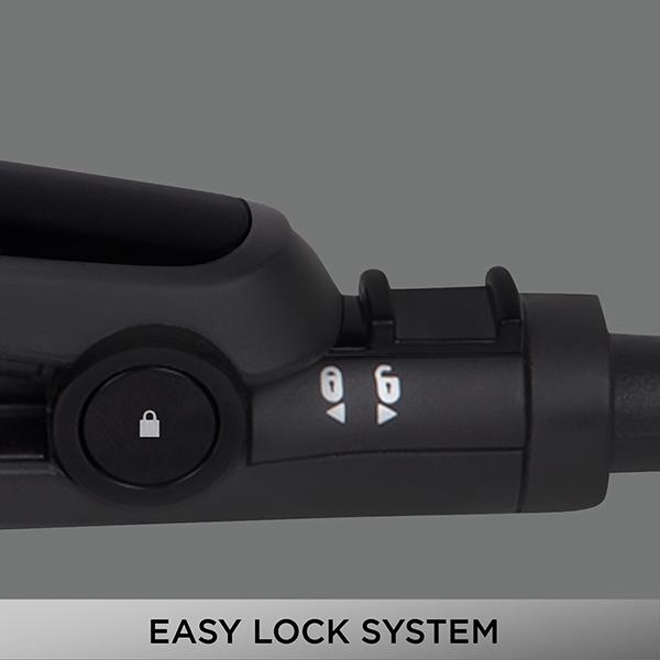 VEGA Keratin Glow Hair Straightener With Temperature Control and Ceramic Coated Long Floating Plates (VHSH-21) Black 1 gm - Straighteners