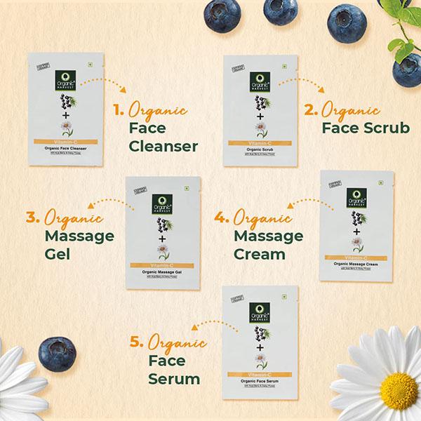 Organic Harvest Brightening Vitamin C Facial Kit 40gm - Face Gels