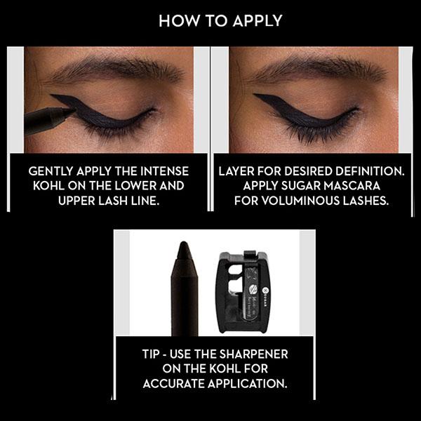 SUGAR Cosmetics Stroke Of Genius Heavy-Duty Kohl - 05 Black Magic 1.2 gm - Kajal & Kohls