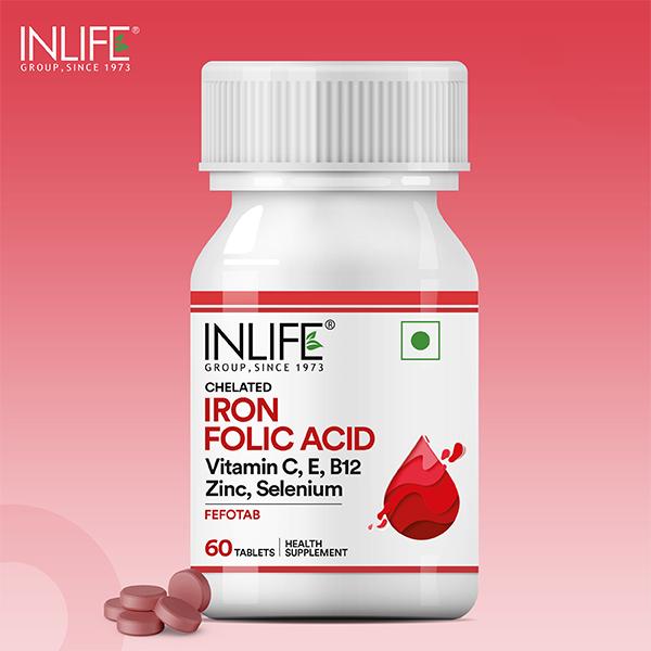 INLIFE Iron Folic Acid Tablets 60's - Multi-Vitamins