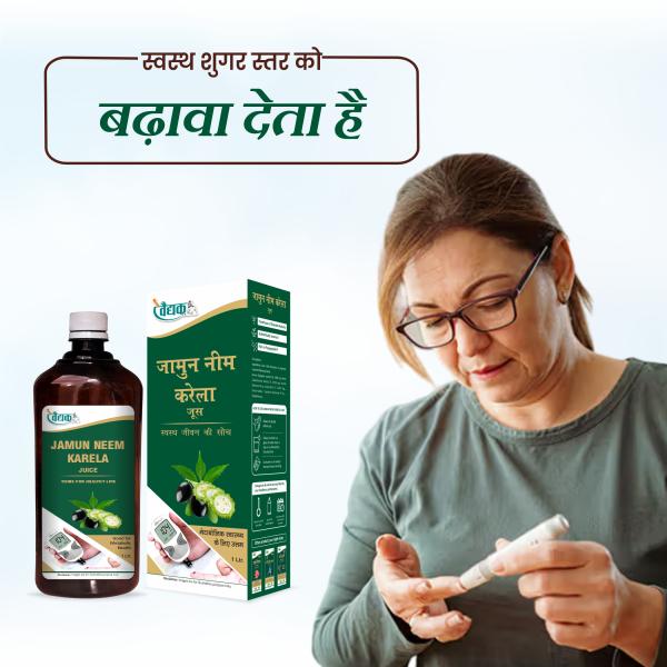 Swadeshi Jamun Neem Karela Juice 1000 ml - Ayurvedic Juices