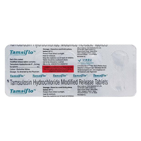 TAMSIFLO 0.4 Tablet 10's - Bladder And Prostate Disorders-Dru