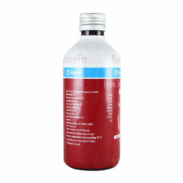 BETONIN AST SUGAR FREE Syrup 210ml - Supplements-Vam