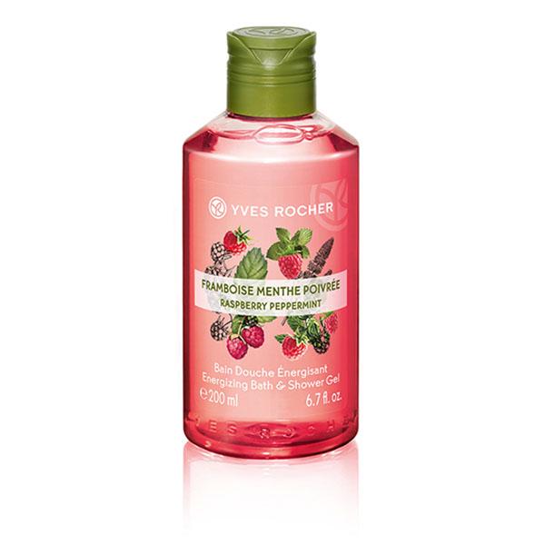 Yves Rocher Energizing Bath And Shower Gel Raspberry Peppermint 200 ml - Shower Gels & Body Wash