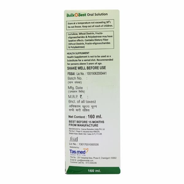 BULKOBEST LEMON FLAVOR Oral Solution 160ml - Constipation-Lax