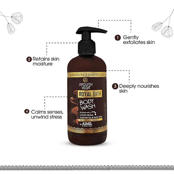 Ayouthveda Royal Bath Body Wash 300 ml - Shower Gels & Body Wash