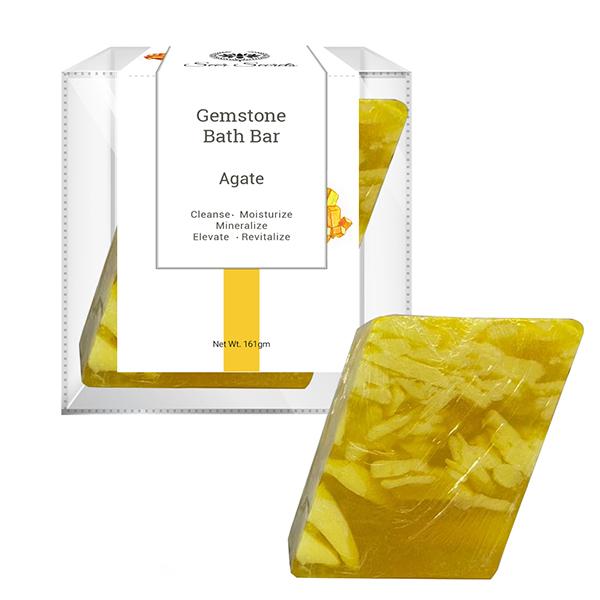 Seer Secrets Agate Gemstone Bath Bar 160 gm - Soaps