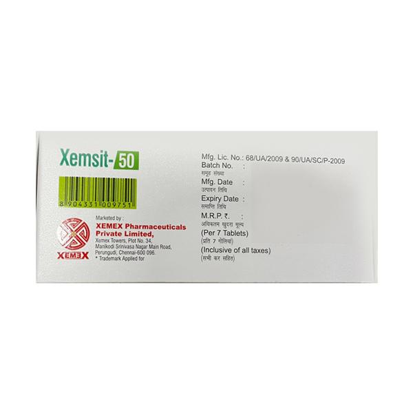 XEMSIT 50 Tablet 7's - Diabetes-Ant