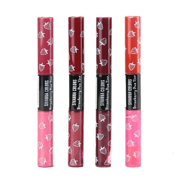 Sivanna Colors 2 in 1 Matte & Shining Lip Gloss - DK035 02 20 gm - Lip Glosses