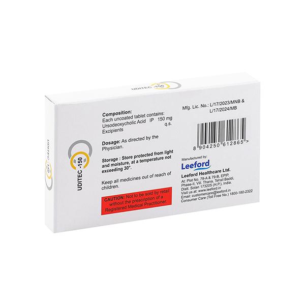 UDITEC 150 Tablet 10's - Liver Disease