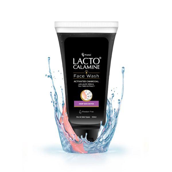 Netmeds | Piramal Lacto Calamine Face Wash - Activated Charcoal 100 ml