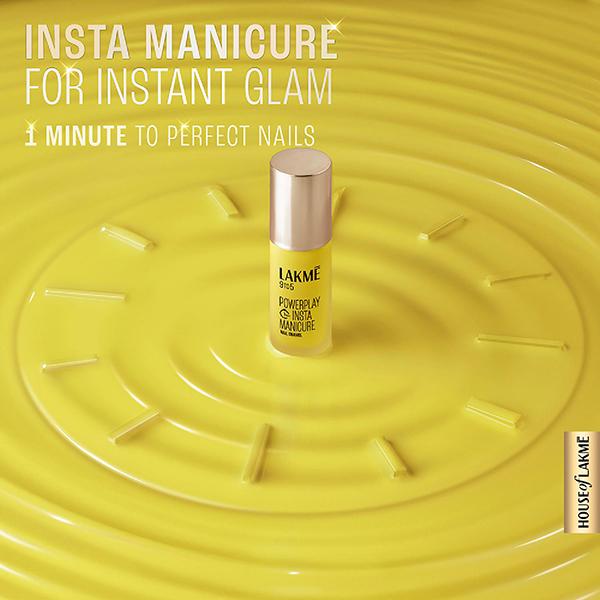 Lakme 9To5 Powerplay Insta-Manicure Nail Enamel Lemon Burst 6 ml - Nail Polish
