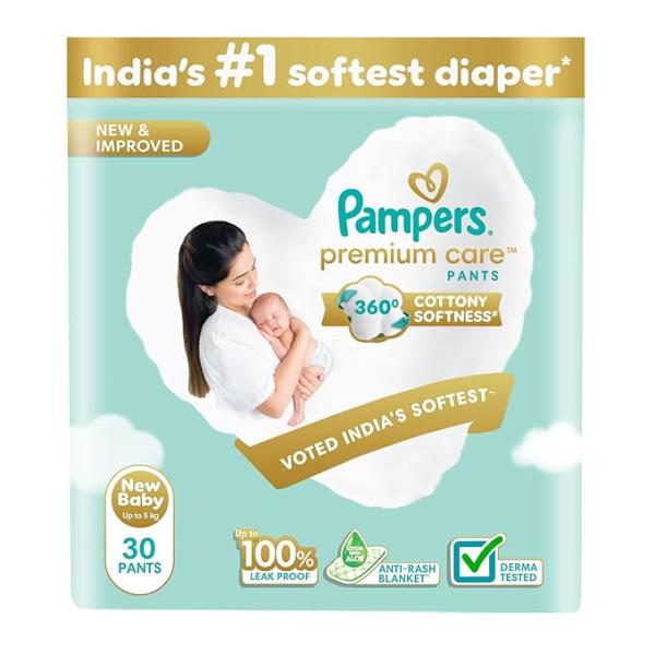Netmeds | Pampers Premium Care Pants (NB) 30 s