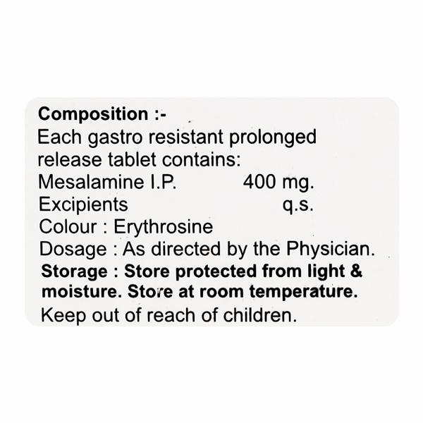 COSALA 400mg Tablet 10's - Ulcerative Colitis/Bowel Inflammatory Disease-GIT