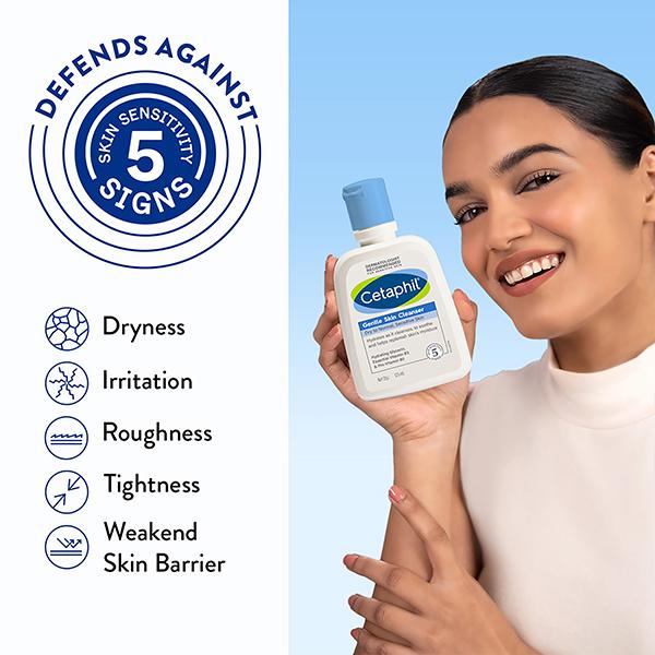 Cetaphil Gentle Skin Cleanser For Dry to Normal - Sensitive Skin 125 ml - Face Wash & Cleansers