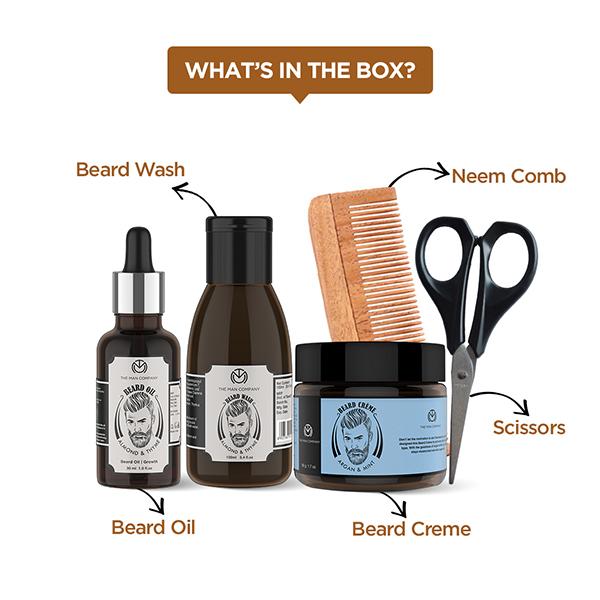 The Man Company Ultimate 5 - In - 1 Complete Beard Growth & Styling Kit for Men 600 ml - Face Wash & Cleansers