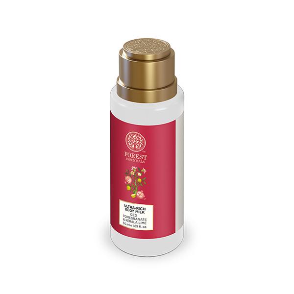 Forest Essentials Travel Size Ultra-Rich Body Milk Iced Pomegranate & Kerala Lime 50 ml - Lotions & Creams