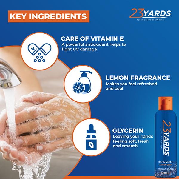 23 Yards Natural Foaming Hand Wash Pack of 3 200 ml - Hand Wash & Soaps