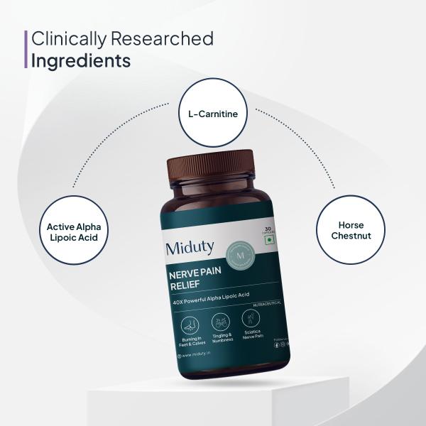 Miduty Nerve Pain Relief Capsule 30's - Vital Health