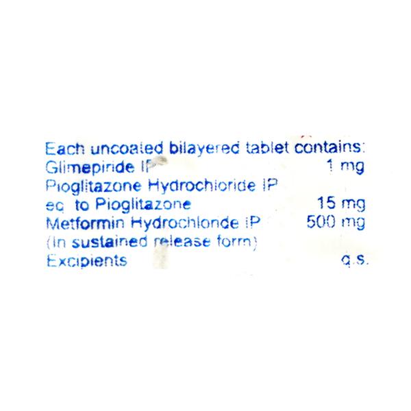 Tridart 1mg Tablet 10'S - Diabetes-Ant