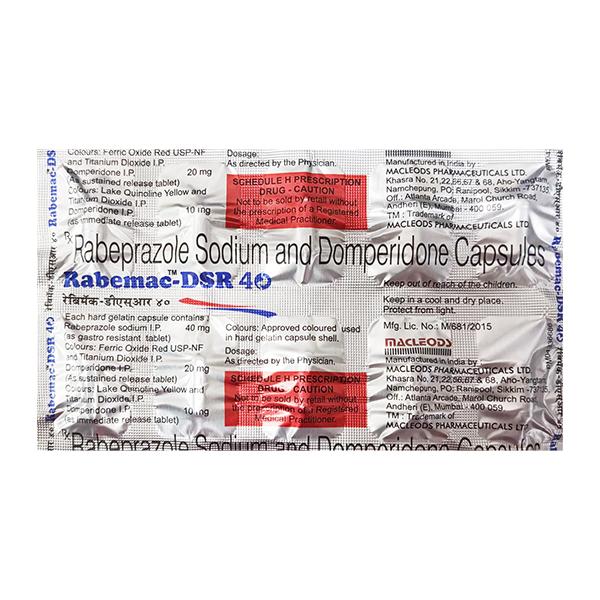 RABEMAC DSR 40 Capsule 10's - Ulcer/Reflux/Flatulence-Aaa