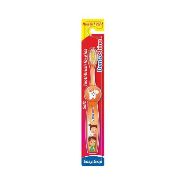 Dentoshine Easy Grip Toothbrush for Kids Orange 100 gm