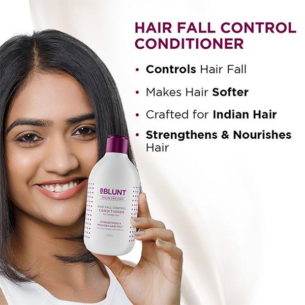 BBlunt Hair Fall Control Conditioner Pea Protein and Caffeine Strengthens & Reduces Hair Fall 250gm - Conditioners