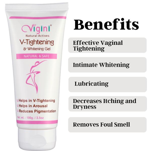 Vigini V-Tightening Gel 100ml + Bust Firming Massage Cream 100 ml - Intimate Care