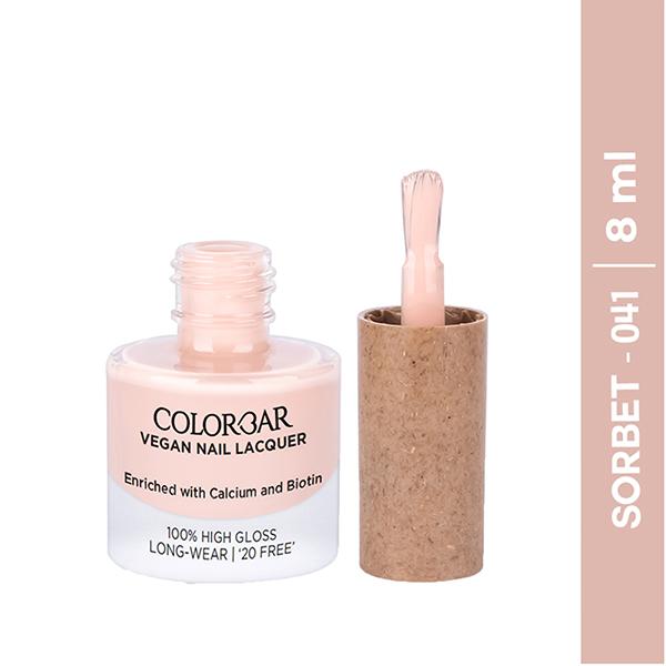 Netmeds | Colorbar Vegan Nail Lacquer Sorbet-041 8 ml