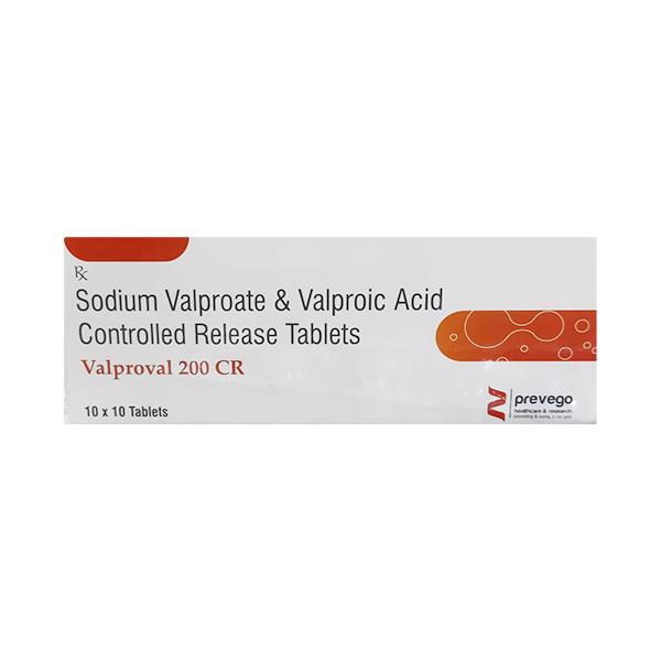 VALPROVAL CR 200 Tablet 10's