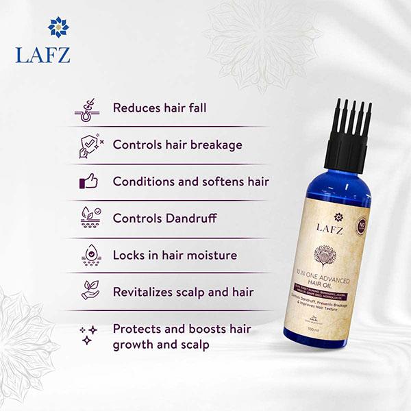 Lafz 10 - In - 1 Advanced Hair Oil 100 ml - Hair Oils