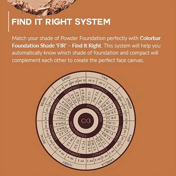 Colorbar 24 Hrs Wear Weightless Powder Foundation with SPF 30 -PF009 9.5gm - Compact Powder