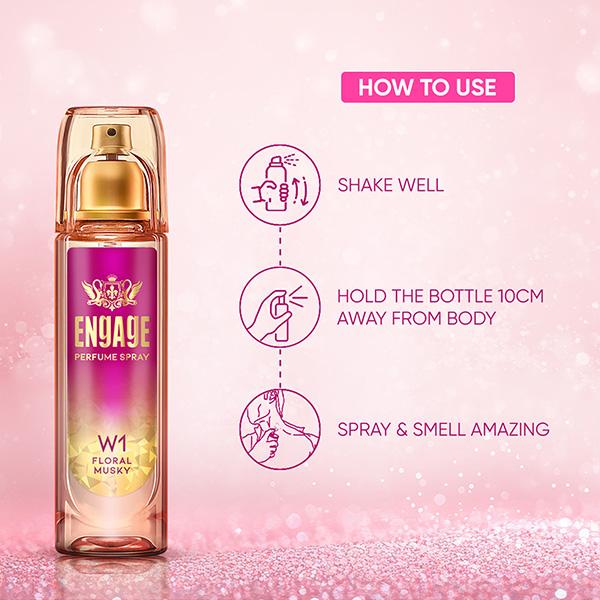 Engage Woman Perfume Spray W1 120ml - Women Perfumes (Edt/Edp)