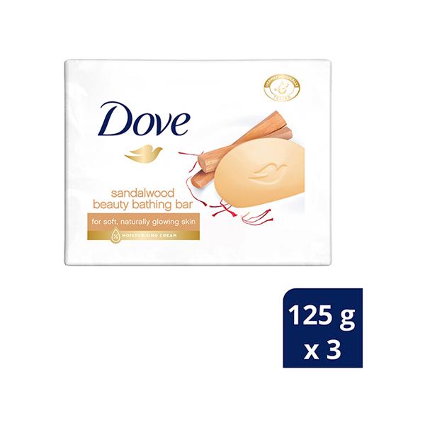 Netmeds | Dove Sandalwood Beauty Bathing Bar 125gm 3's