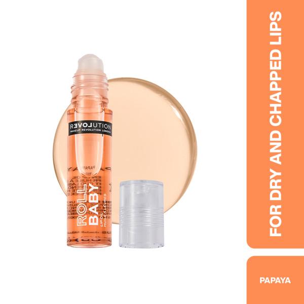 Netmeds | Makeup Revolution Relove Roll Baby Lip Oil Papaya 5 ml